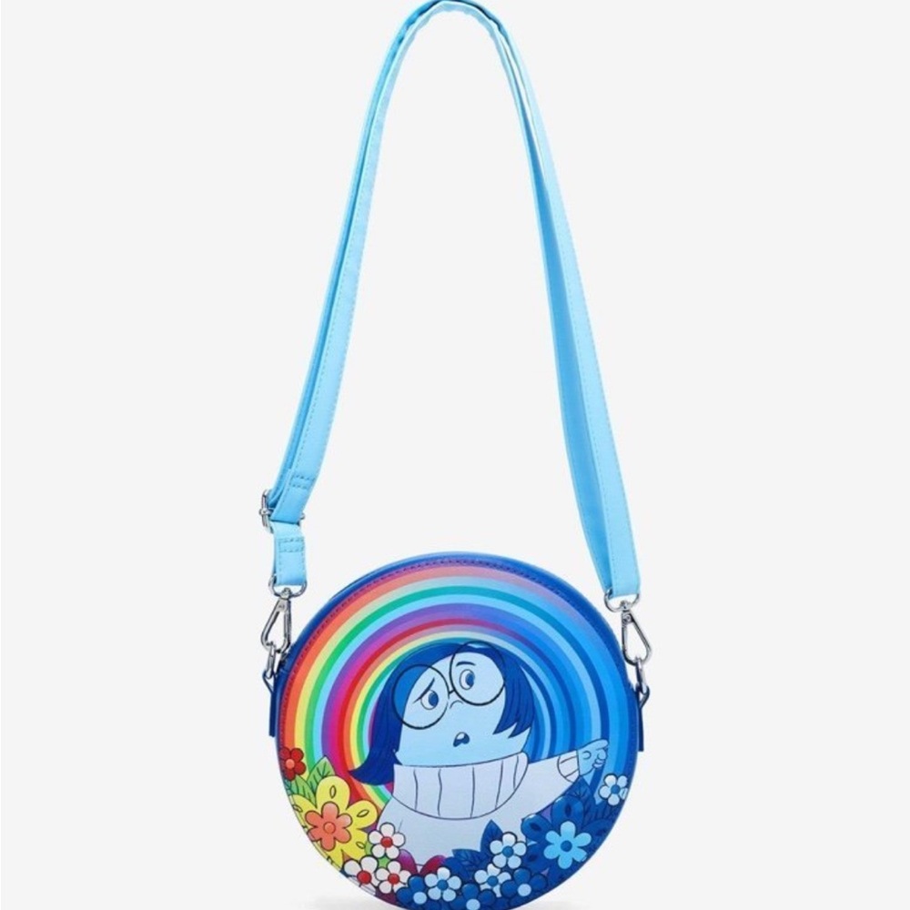 Pixar Loungefly inside out sadness crossbody bag